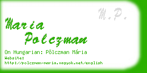 maria polczman business card