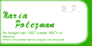 maria polczman business card